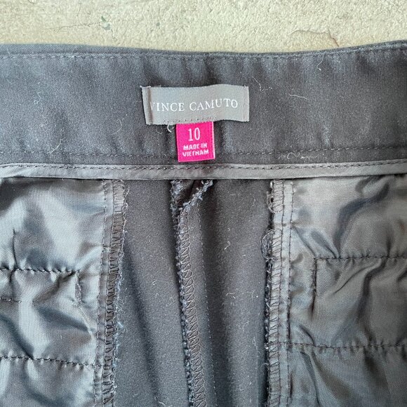 Vince Camuto Straight Leg Black Cropped Trousers - Picture 6 of 6